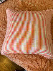 Orange stripes cushions