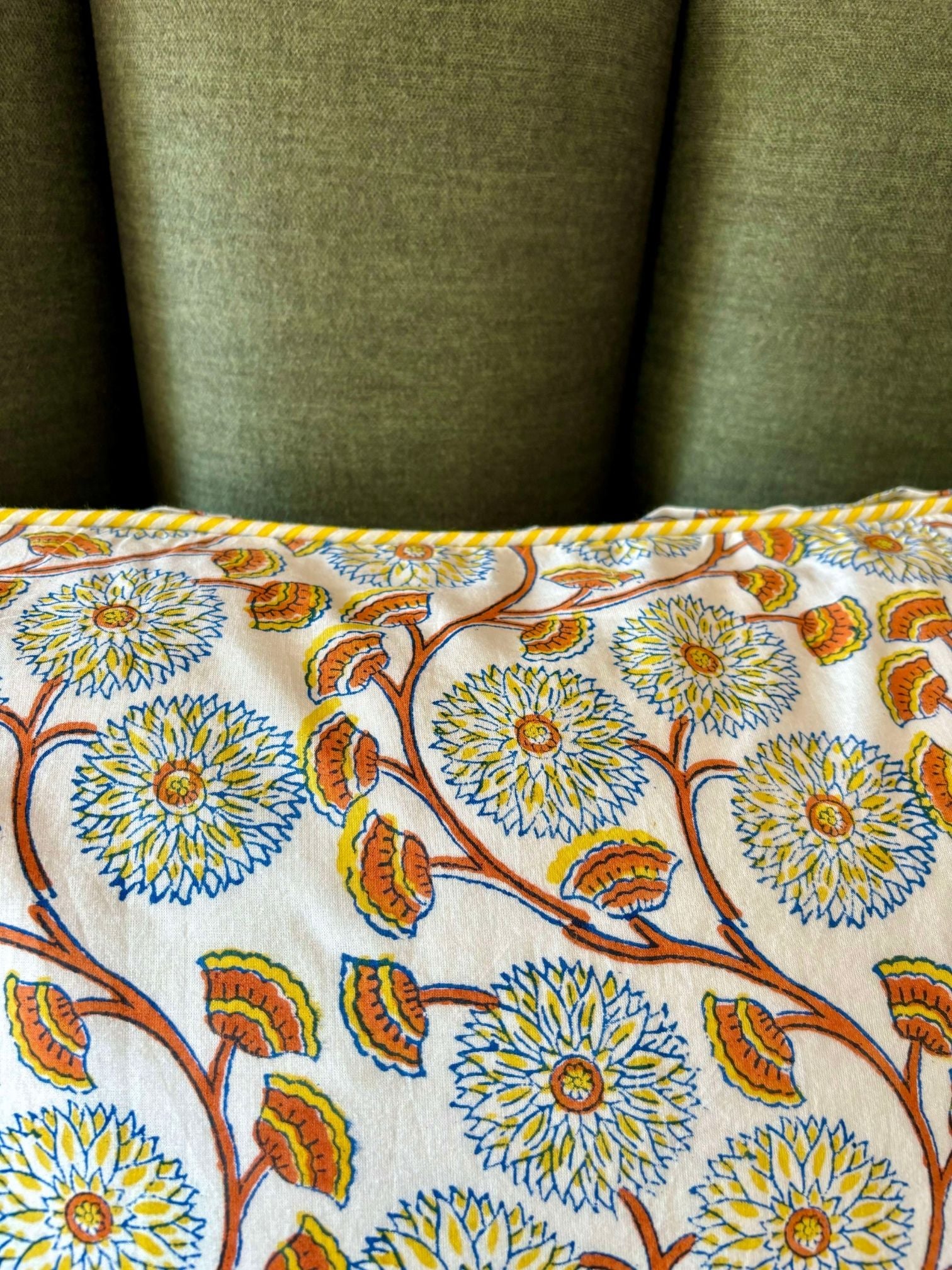 Yellow poppies pillow cases