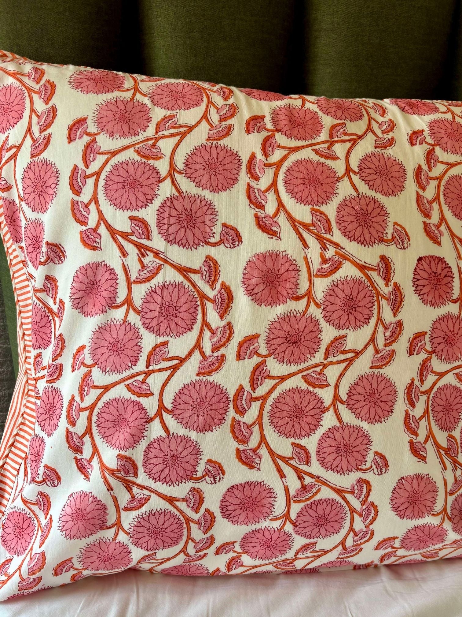 Pink poppies pillow cases