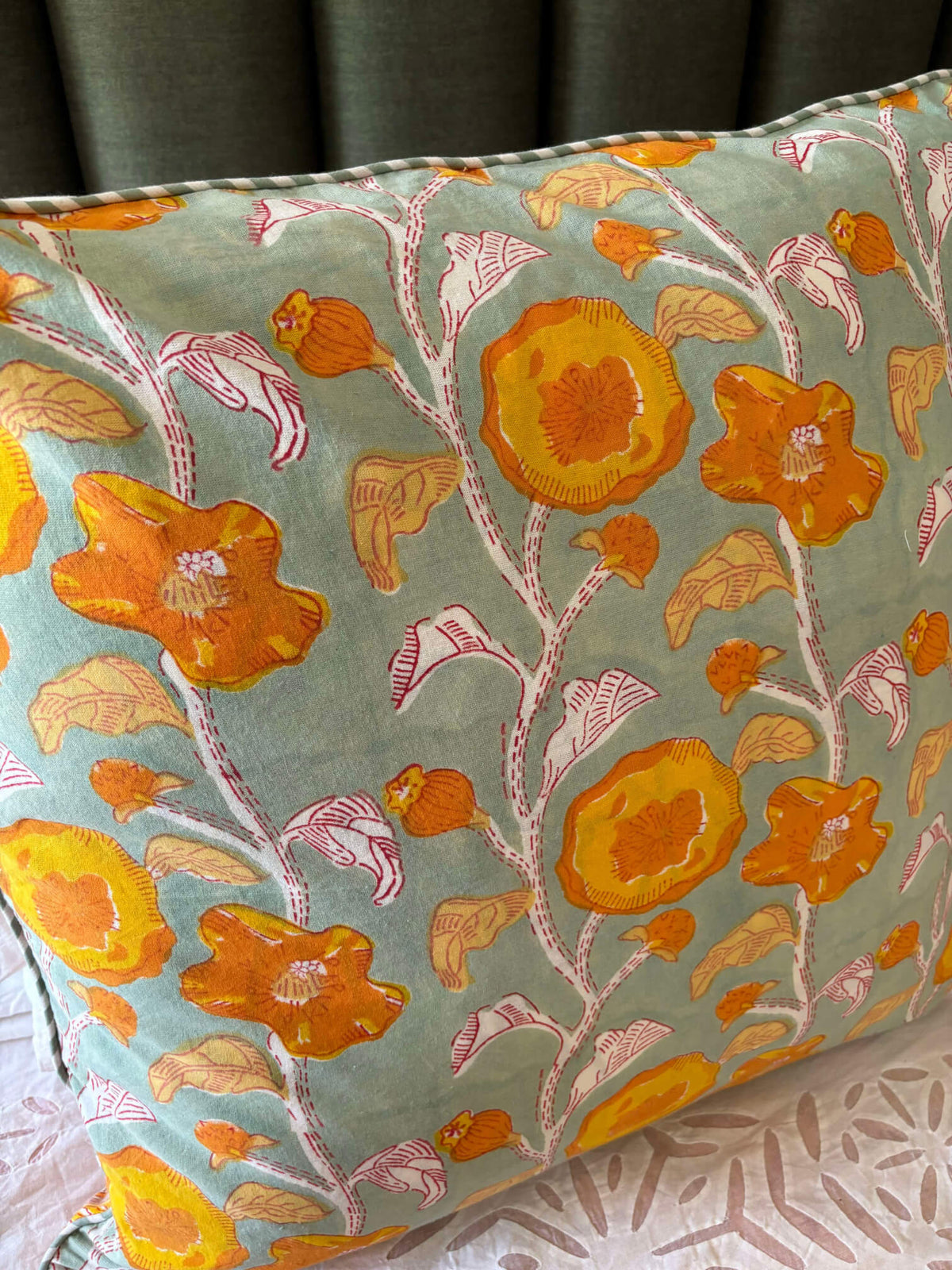 Marigold Fields European pillow cases